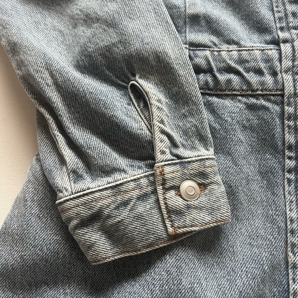 EUC Women's Long Sleeve Denim Midi Dress - Future Collective Size 2 44" Length - Picture 2 of 5